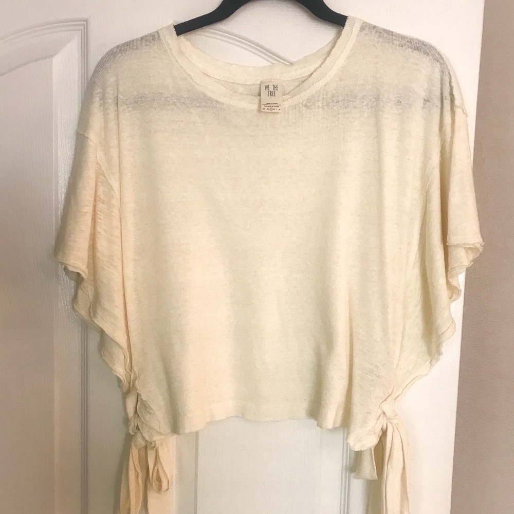 Free People short sleeve open flowy top BRAND NEW